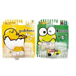 HOT WHEELS Sanrio Character Cars Gudetama And Keroppi Diecast Toy Car Lot NWT